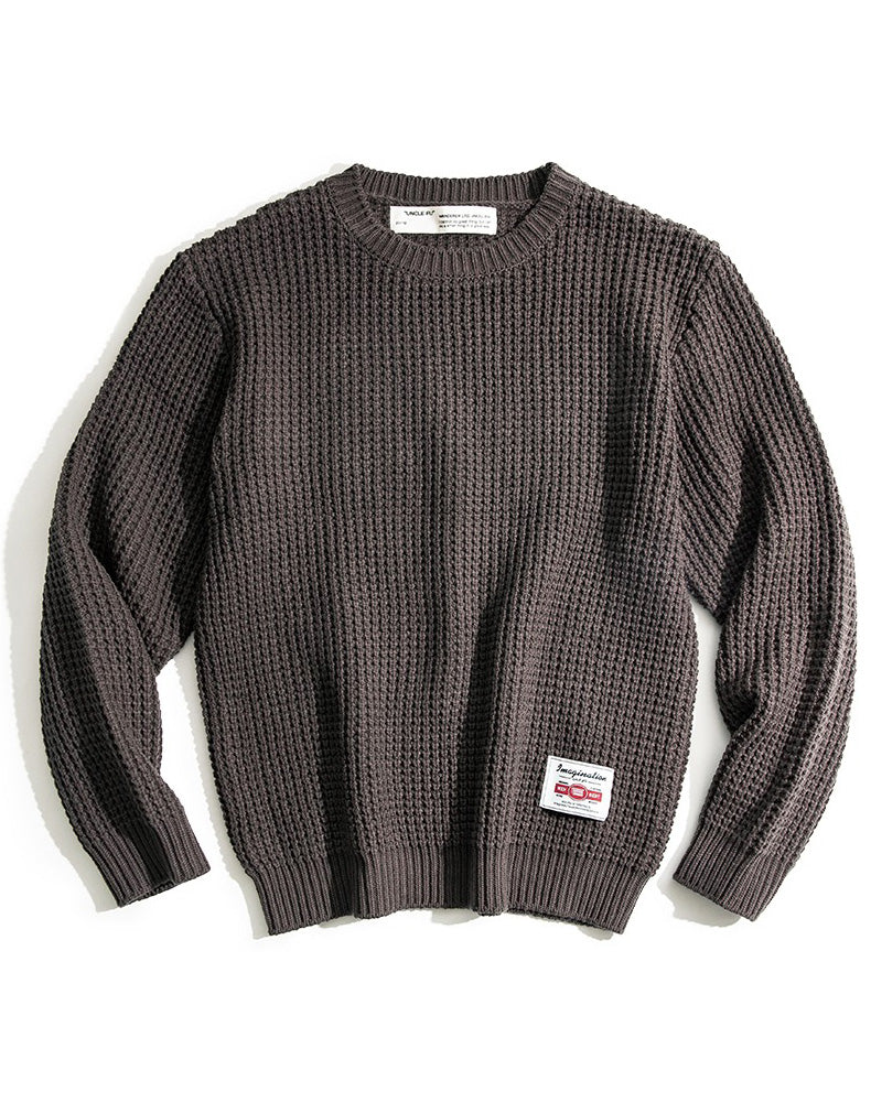 Albin Wool-Blend Retro Knit Sweater