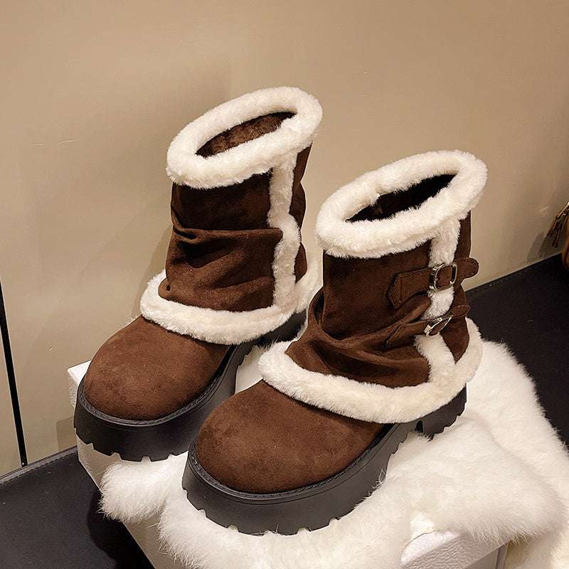 AuroraSuede™ Winter Luxe Ankle Boots