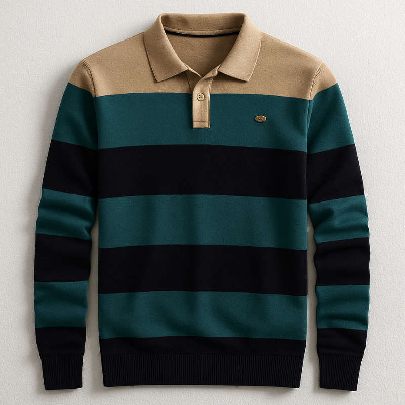 Halden Long Sleeve Cotton Polo