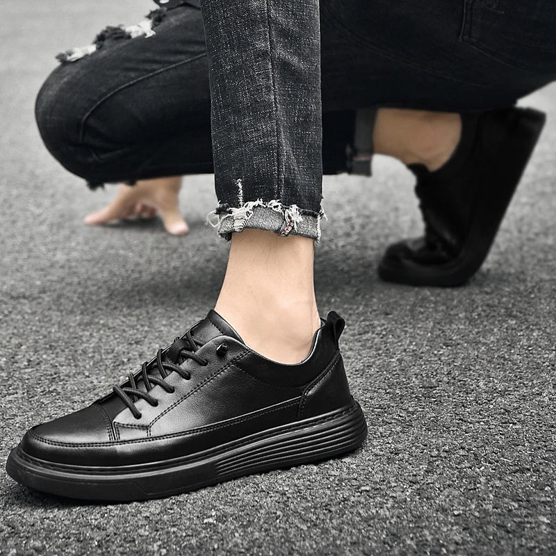 Vencoro Oxford Leather Sneakers