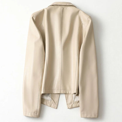 Luvane Vegan Leather Blazer