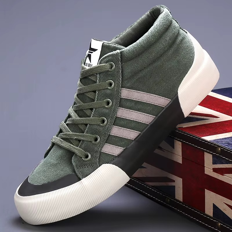 Heritage High Top Canvas Trainers