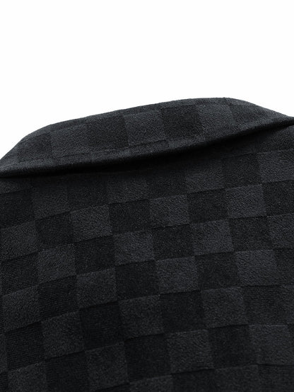 Veyron Checkerboard Suede Pocket Jacket