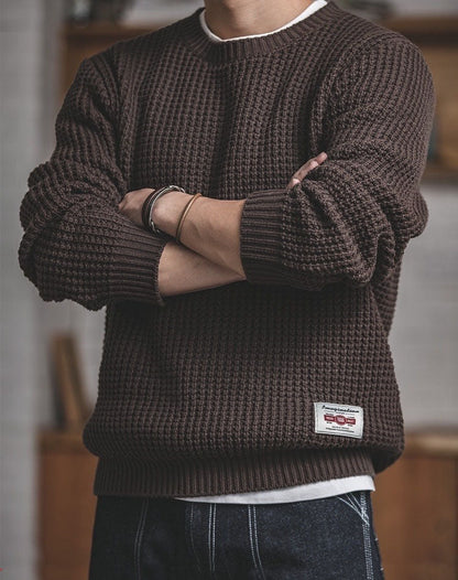 Albin Wool-Blend Retro Knit Sweater