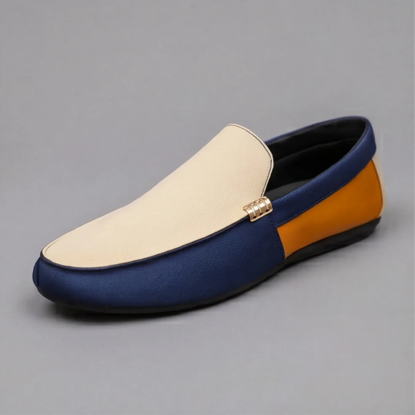 Ashford Patchwork Canvas Loafers