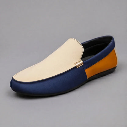 Ashford Patchwork Canvas Loafers