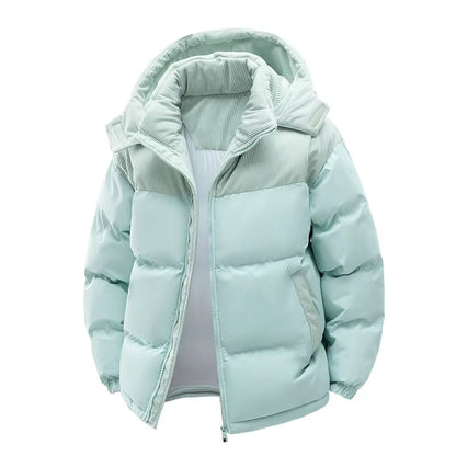 Rowen Corduroy-Trim Puffer Jacket