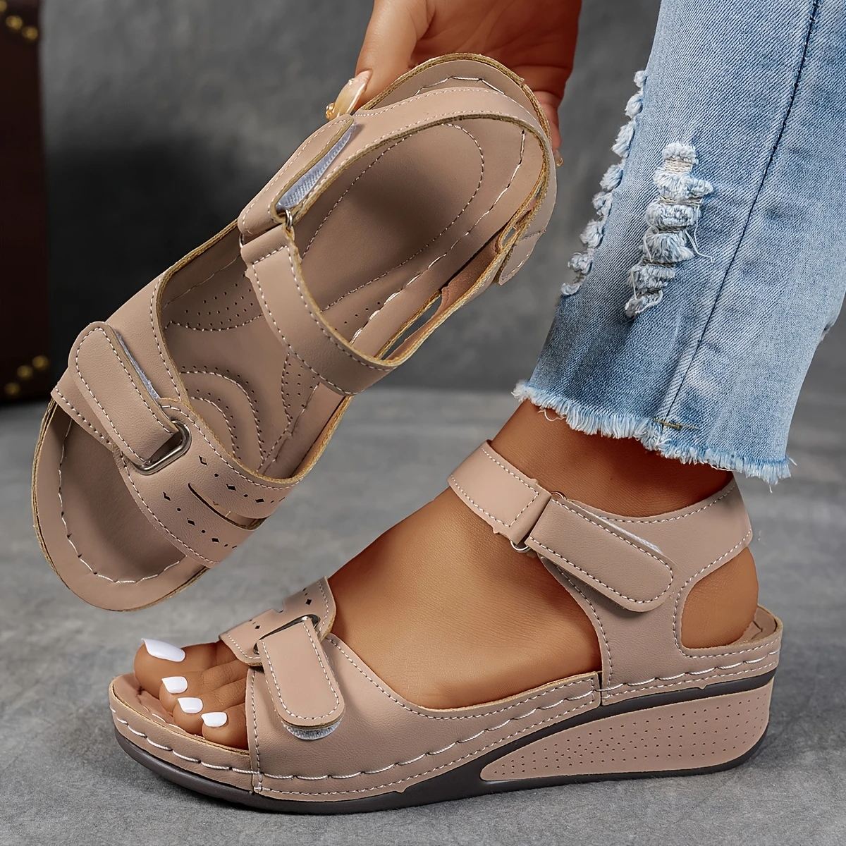 Amy – Stylish Comfort Wedge Orthopedic Sandals