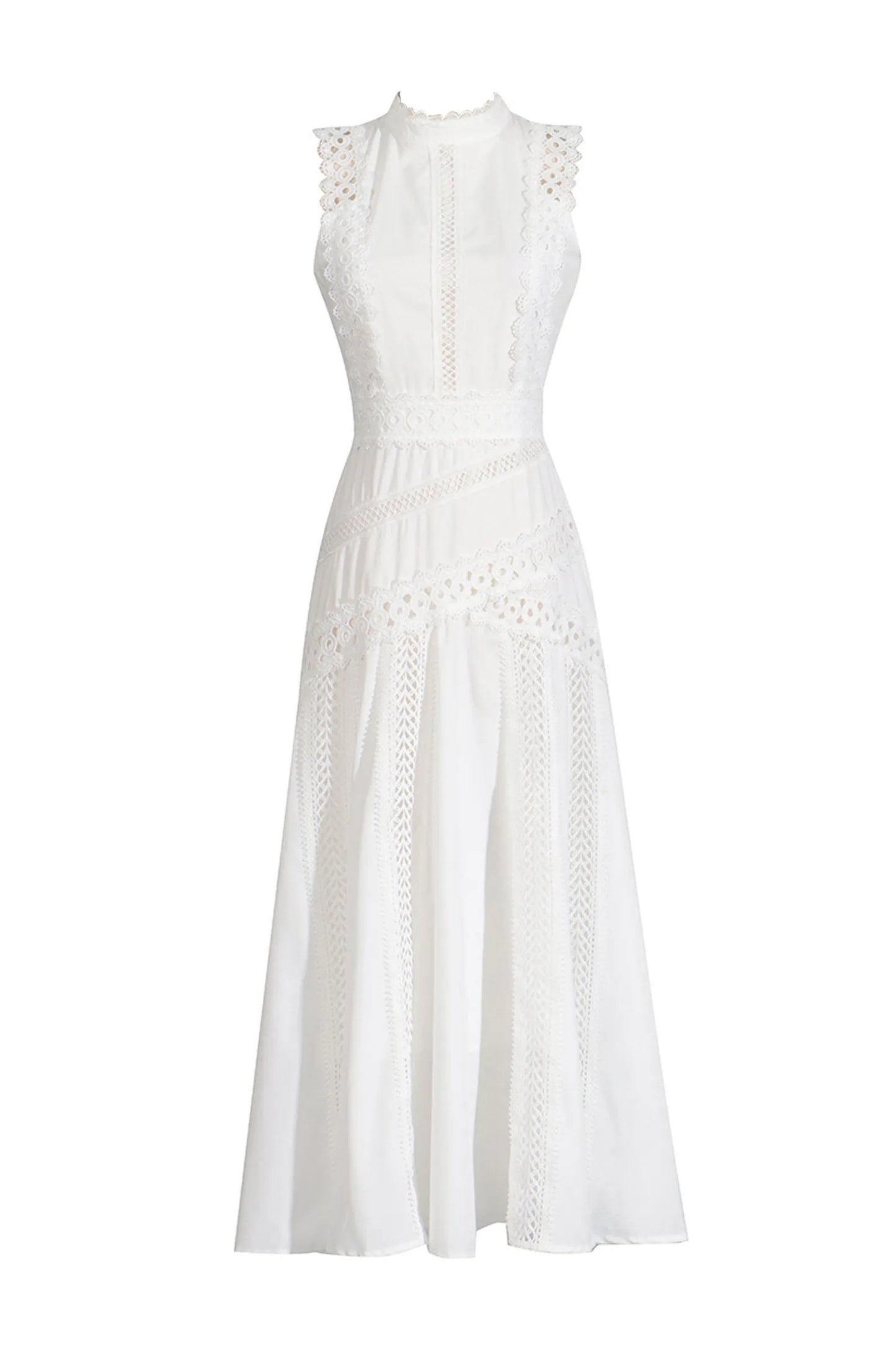 Lisette - Sleeveless Vintage Lace Dress