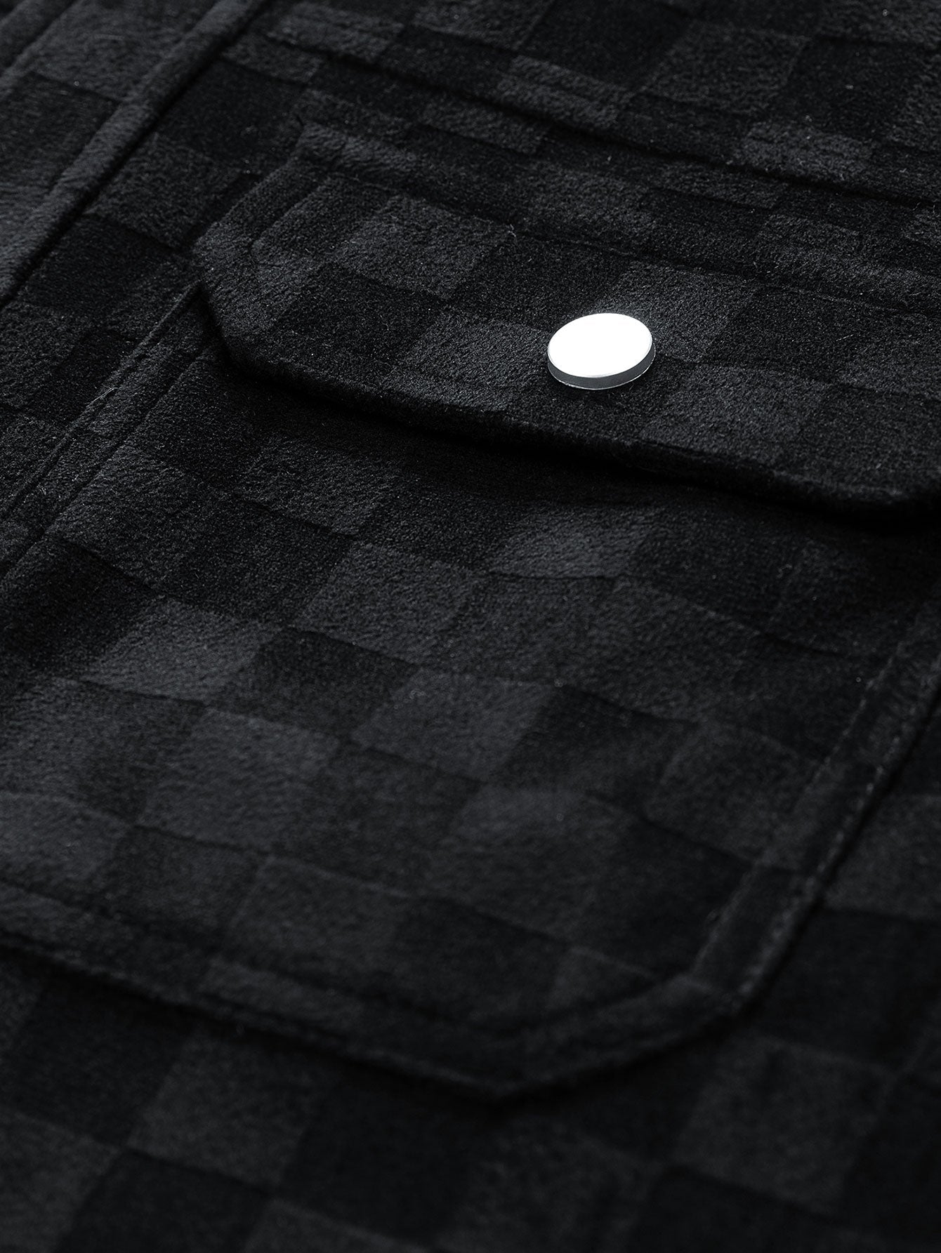 Veyron Checkerboard Suede Pocket Jacket