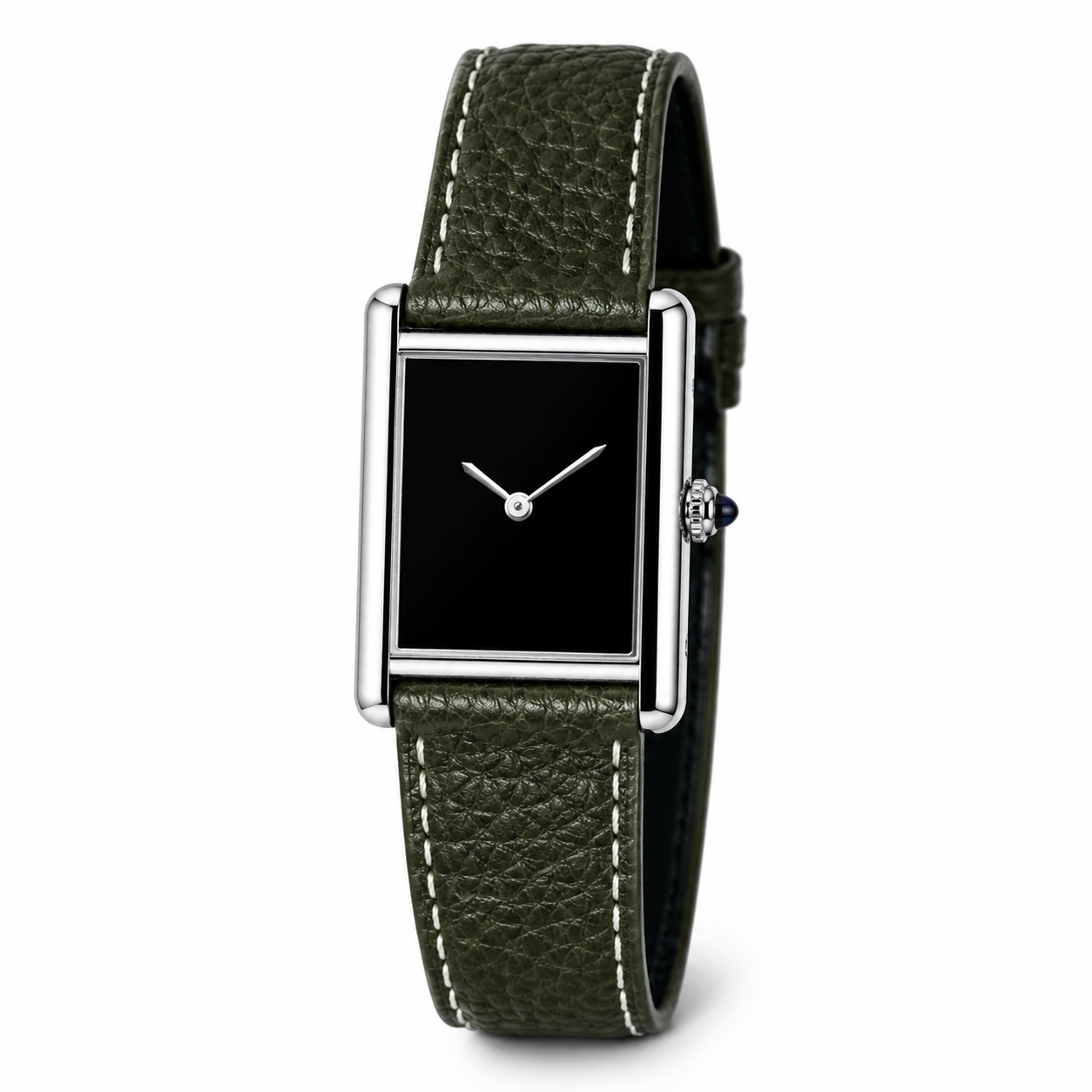Harrow Square Leather Watch