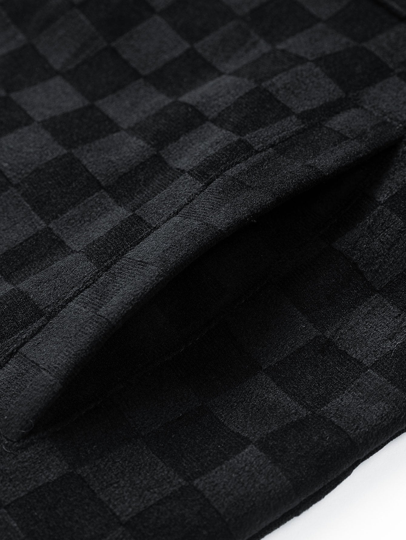 Veyron Checkerboard Suede Pocket Jacket