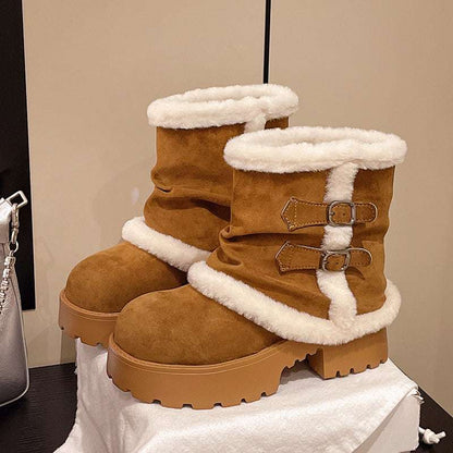 AuroraSuede™ Winter Luxe Ankle Boots