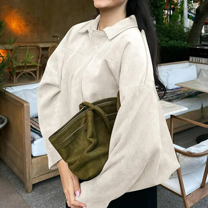 Marcelle™ Suede Bomber Jacket