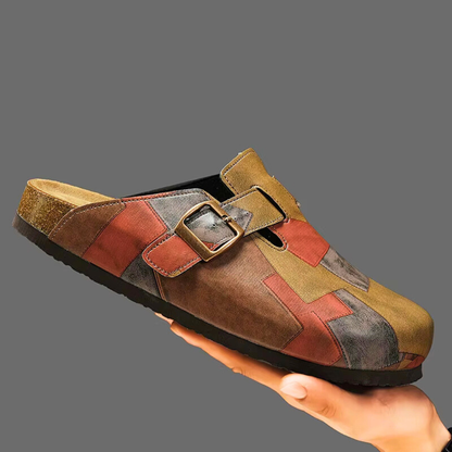 The Barbican™ – Leather Mosaic Slides