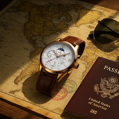 Lige Classic Moonphase Chronograph