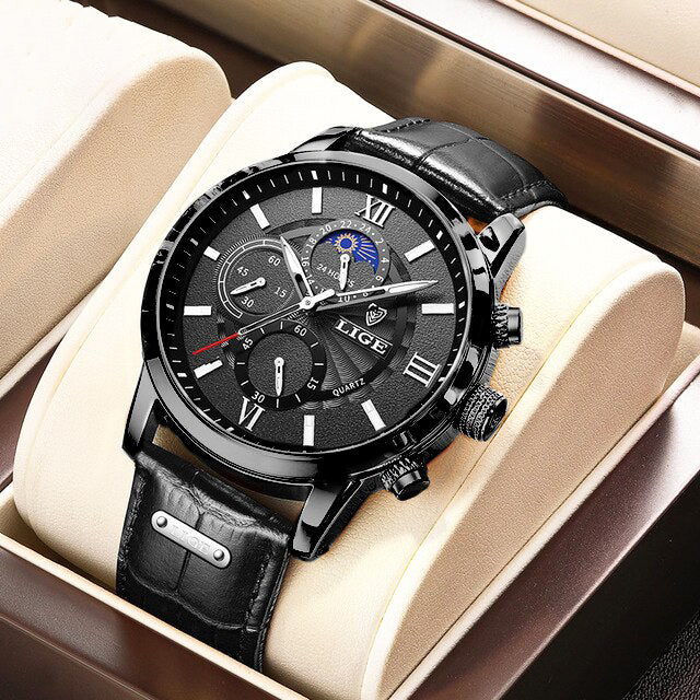 Lige Classic Moonphase Chronograph