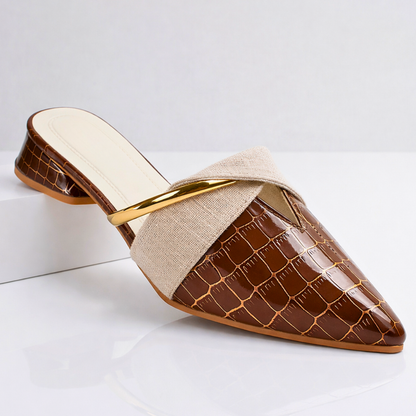 Valemont™ Croc Detail Mule Heels