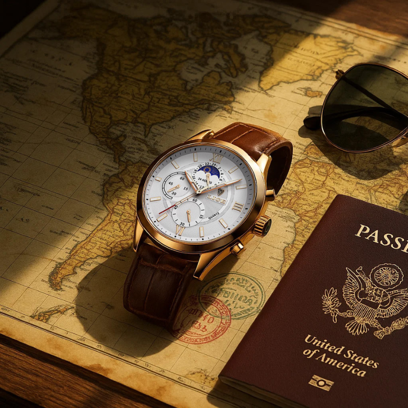 Windsor Vale™ Moonphase Chronograph Watch