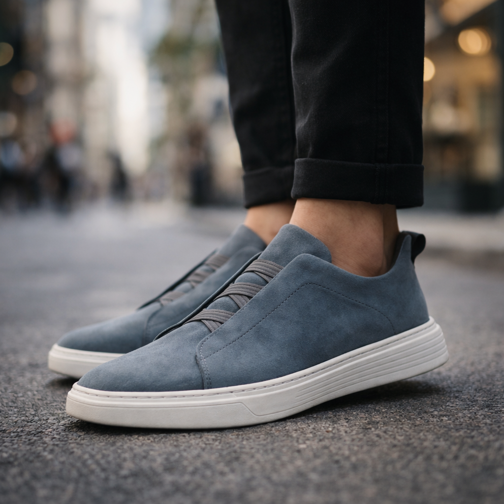 The Aldgate™ – Suede Slip-On Sneakers