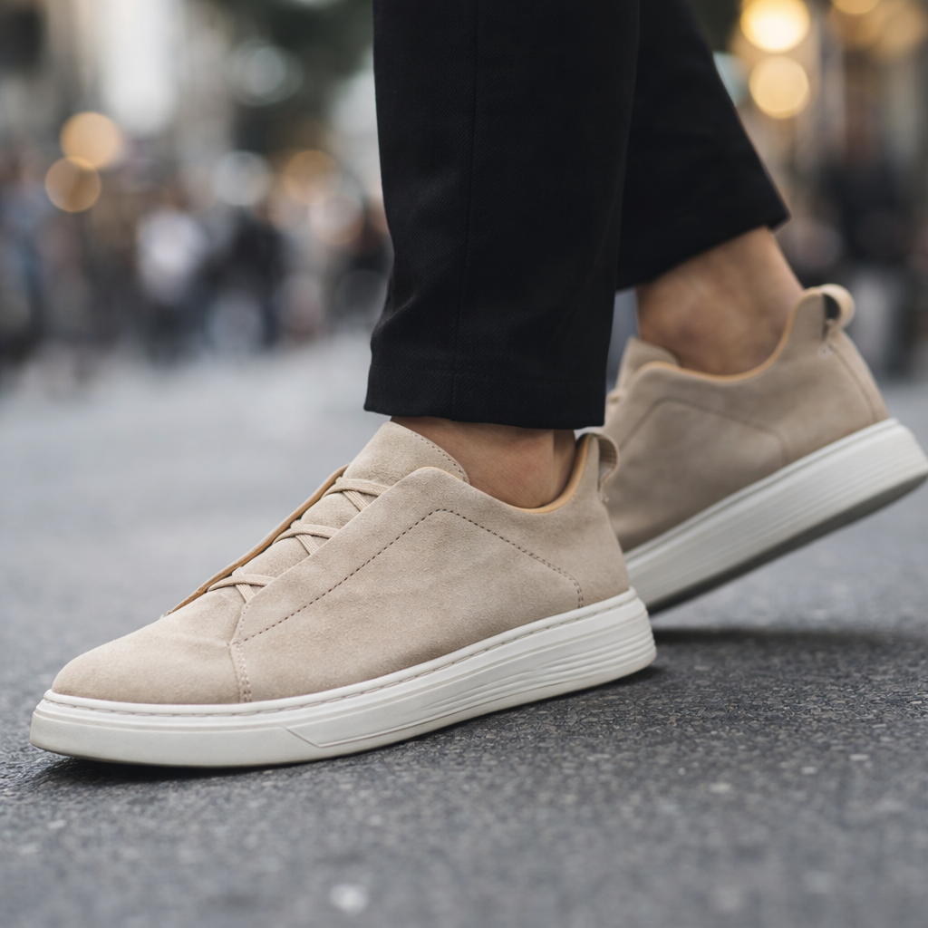 The Aldgate™ – Suede Slip-On Sneakers