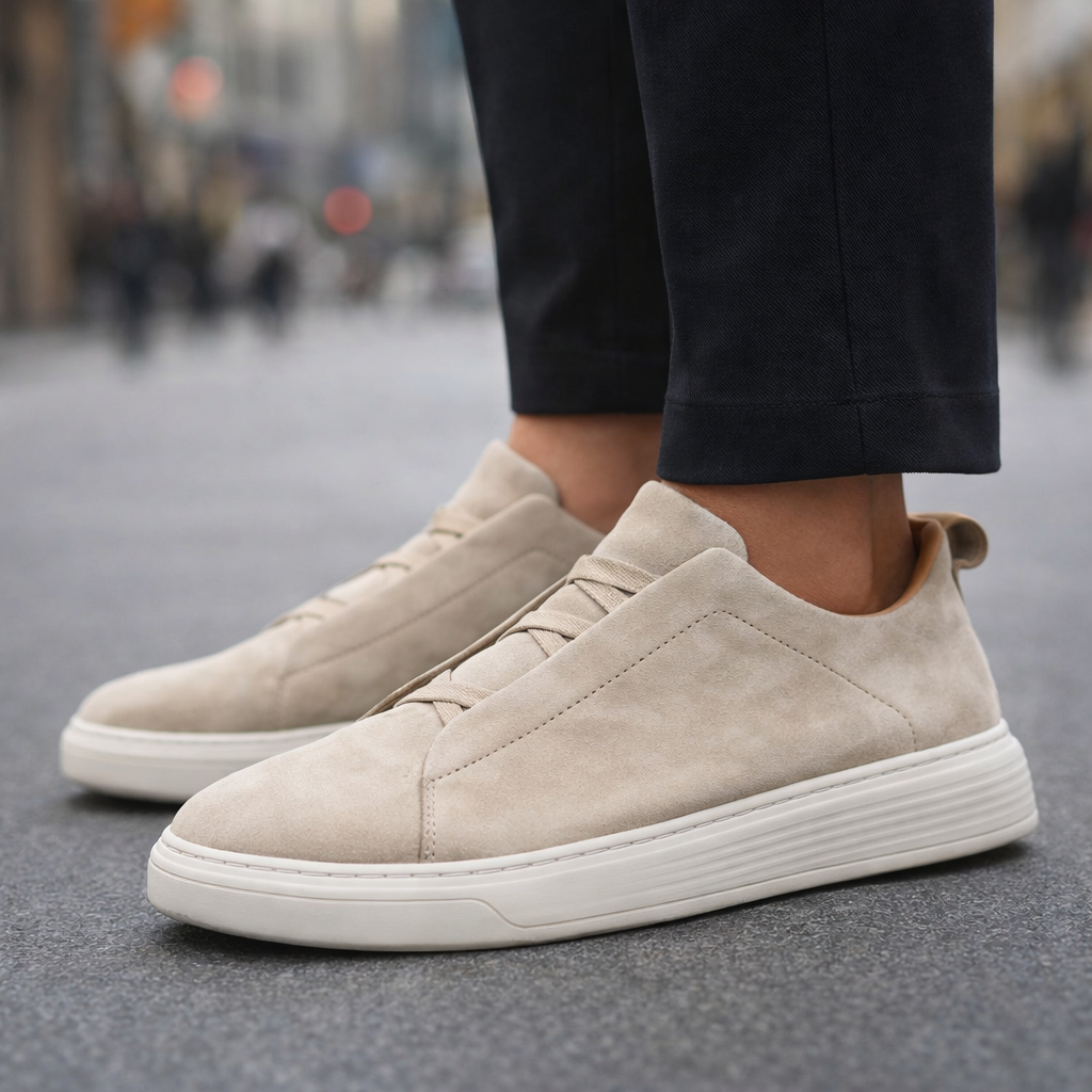The Aldgate™ – Suede Slip-On Sneakers