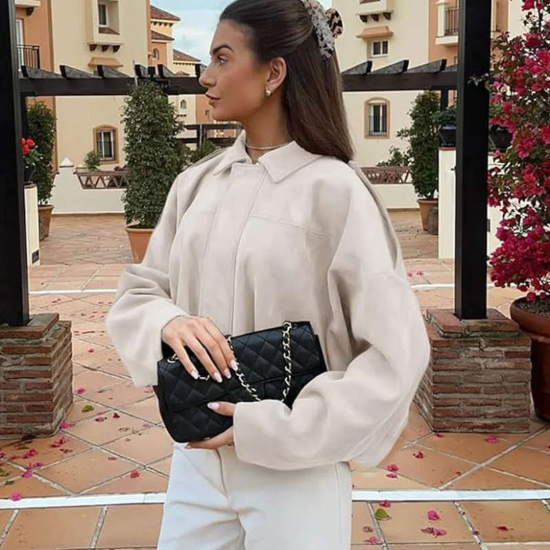 Marcelle™ Suede Bomber Jacket