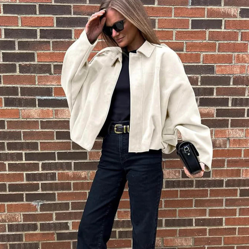 Marcelle™ Suede Bomber Jacket