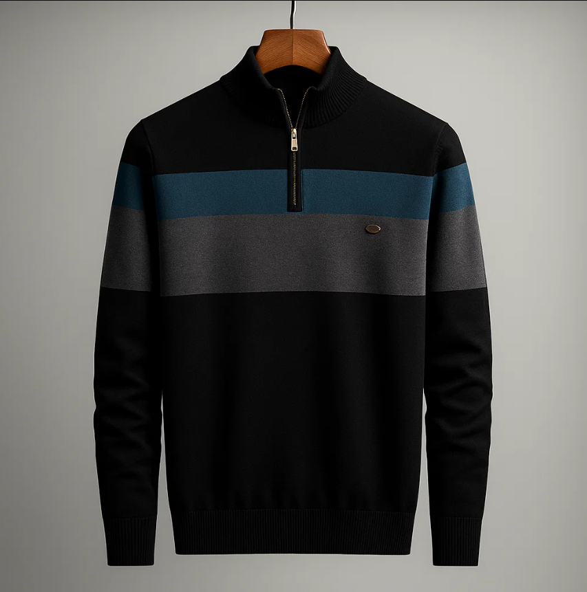 Alford Cotton Quarter-Zip Sweater