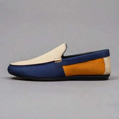 Ashford Patchwork Canvas Loafers