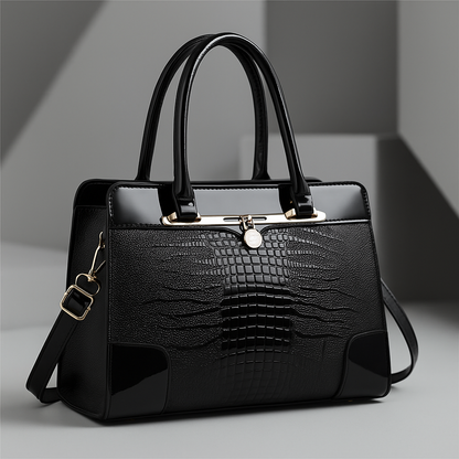 The Knightsbridge – Croc-Embossed Tote