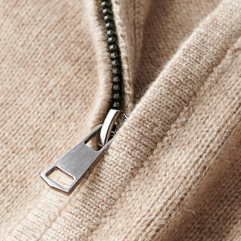 The Santous™ – Quarter-Zip Knit Sweater