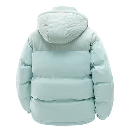 Rowen Corduroy-Trim Puffer Jacket