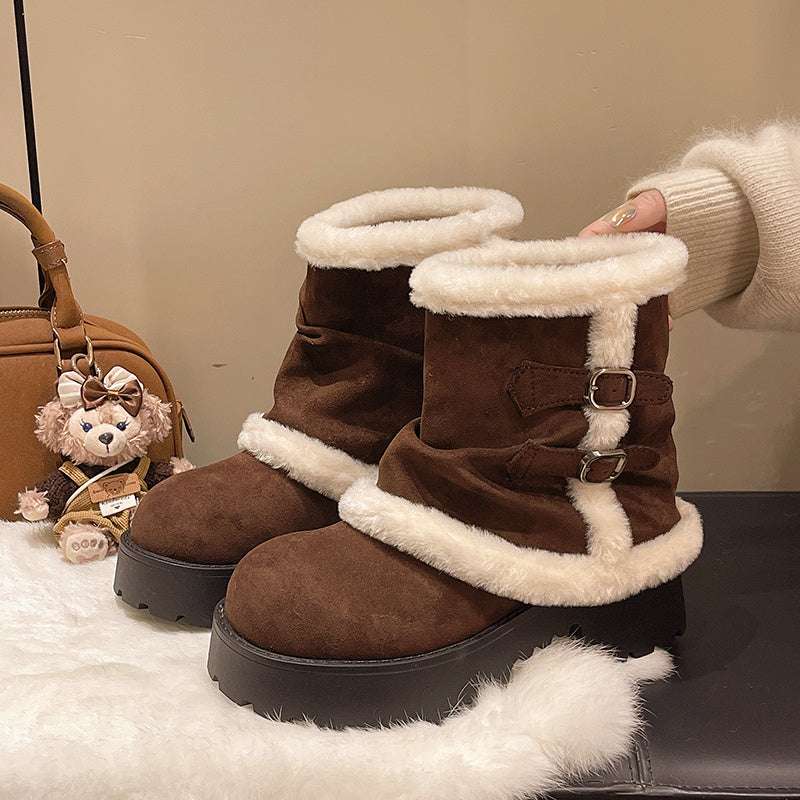 AuroraSuede™ Winter Luxe Ankle Boots