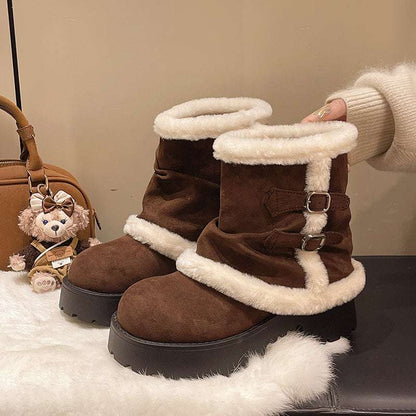 AuroraSuede™ Winter Luxe Ankle Boots
