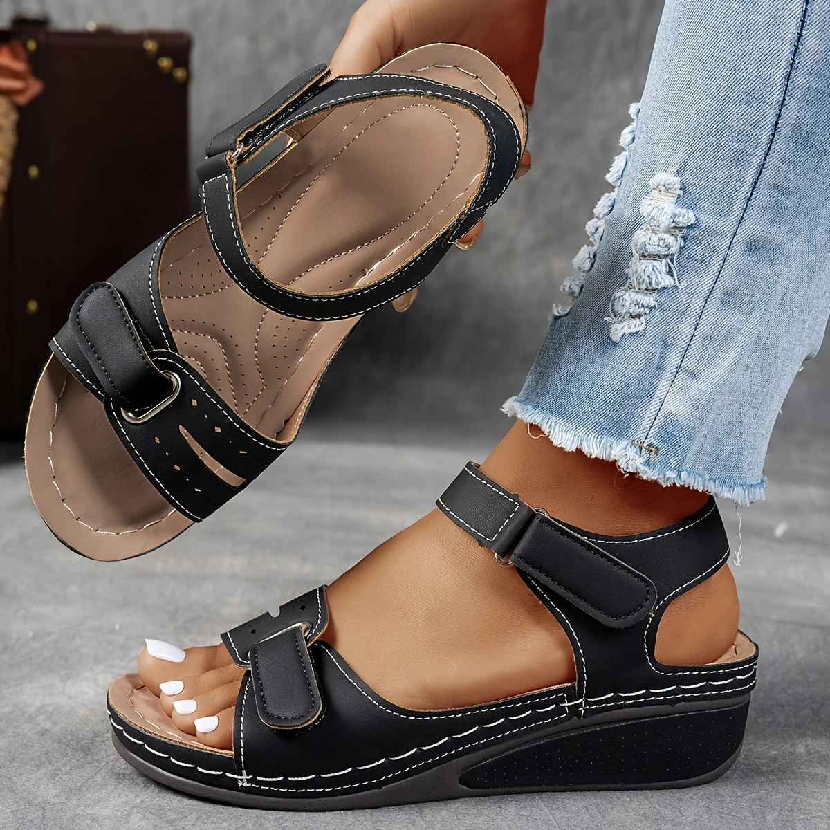 Amy – Stylish Comfort Wedge Orthopedic Sandals