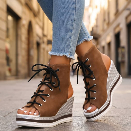 Bellarosa™ Lace-Up Wedge Sandals