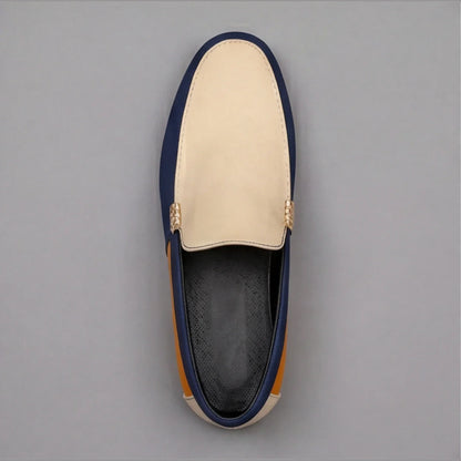 Ashford Patchwork Canvas Loafers