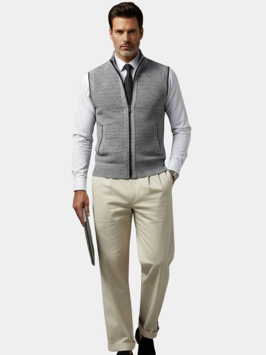 The Windsor – Heritage Full-Zip Knit Gilet