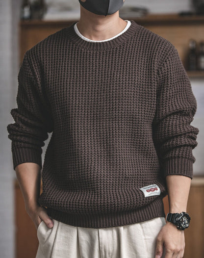 Albin Wool-Blend Retro Knit Sweater