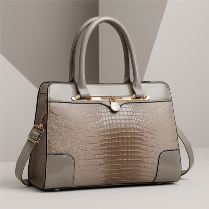 The Knightsbridge – Croc-Embossed Tote