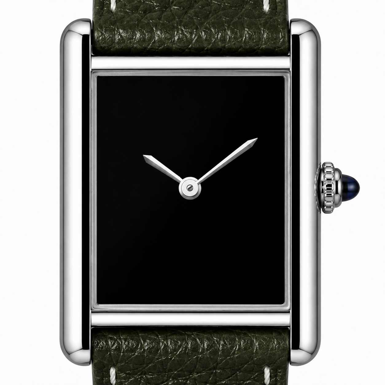Harrow Square Leather Watch