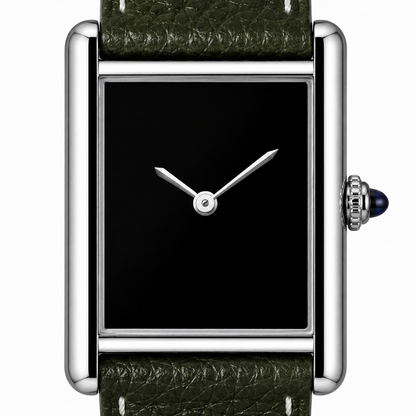 Harrow Square Leather Watch