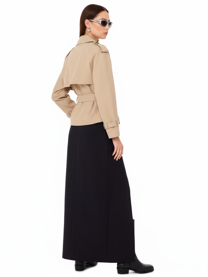 Talia | Cropped Trench Coat