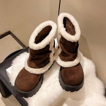 AuroraSuede™ Winter Luxe Ankle Boots
