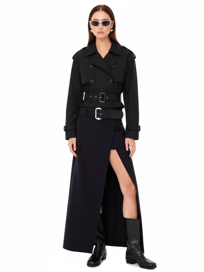 Talia | Cropped Trench Coat