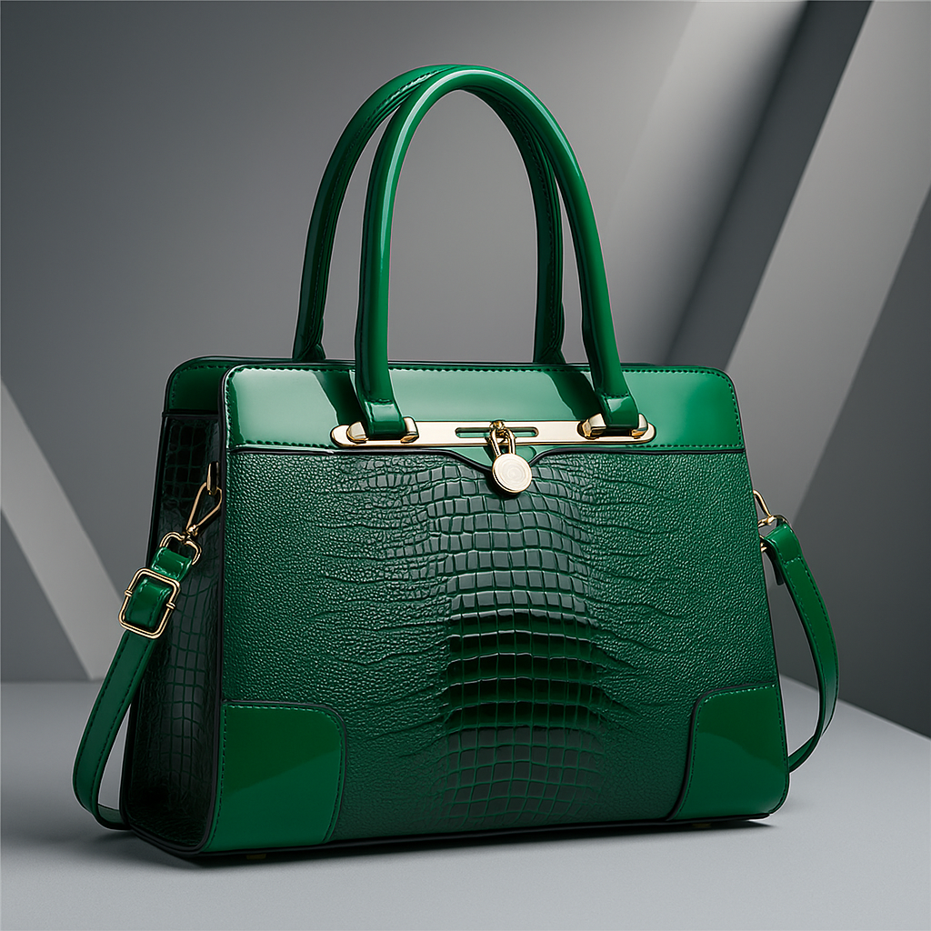 The Knightsbridge – Croc-Embossed Tote