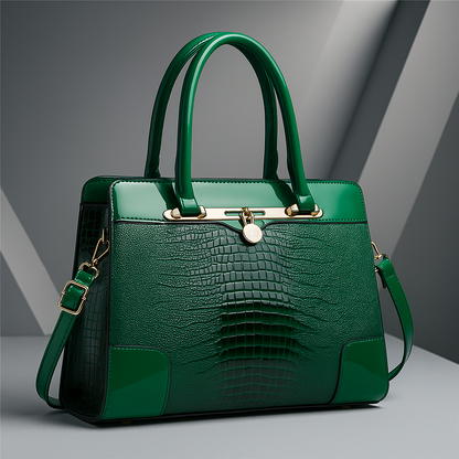 The Knightsbridge – Croc-Embossed Tote