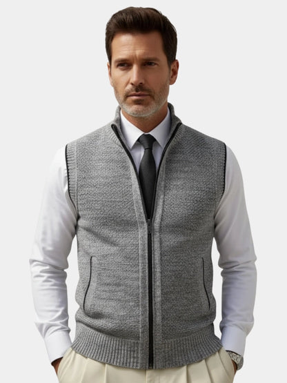 The Windsor – Heritage Full-Zip Knit Gilet