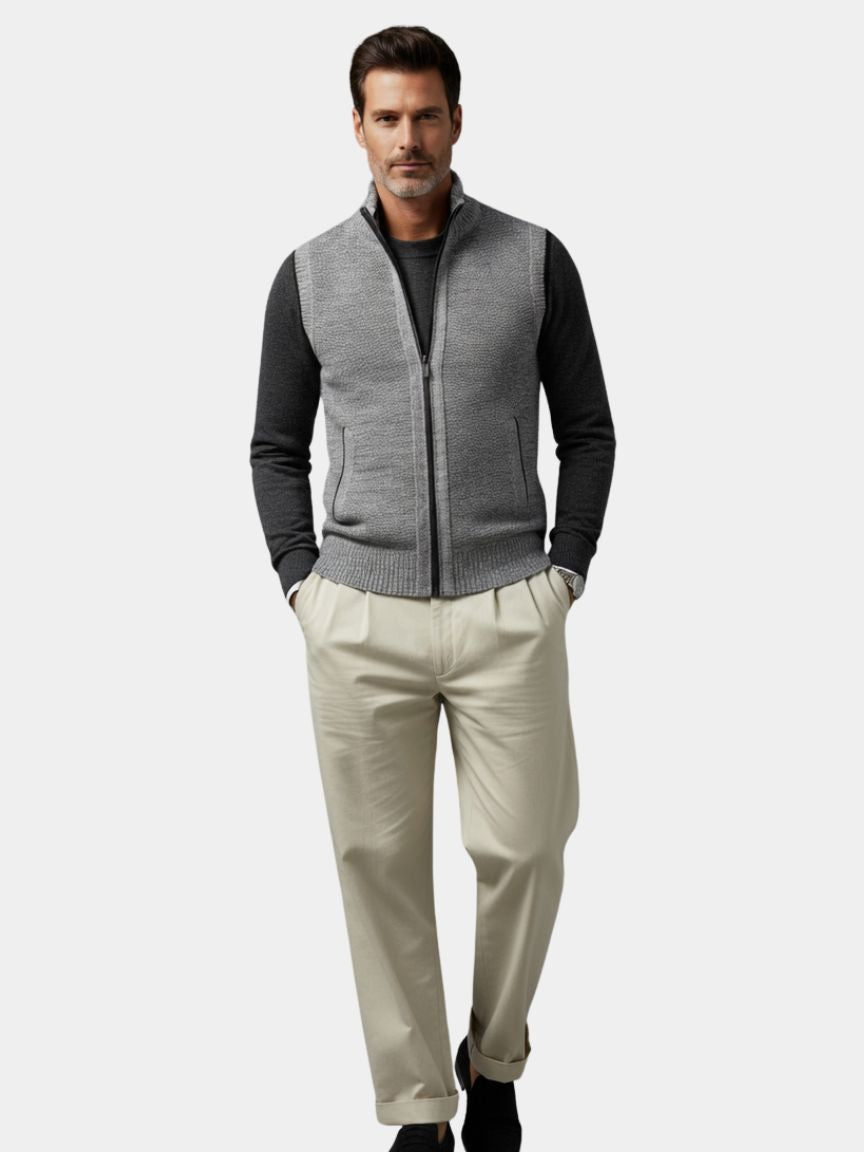 The Windsor – Heritage Full-Zip Knit Gilet